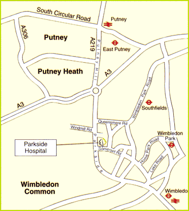Parkside Hospital Map